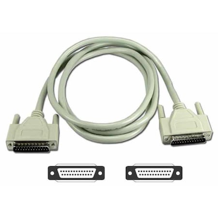 Qvs 30 ft. Premium Parallel IEEE1284 DB25 Male to Male Bi-directional Cable CC405D-30-BB